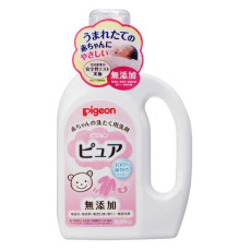 (低至$35) 日本製 Pigeon 貝親 嬰兒無添加衣服洗衣液 樽裝 800ml U D