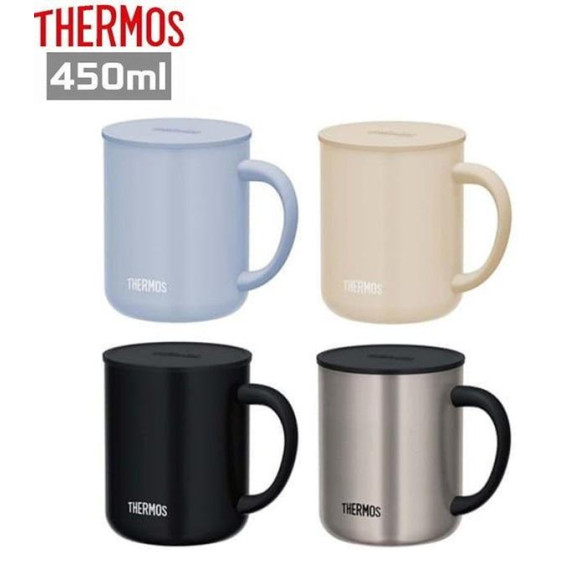 (低至65折) Thermos 膳魔師 真空保溫杯 附杯蓋 保冷保暖 450ml JDG-452C (日本直送) KZU