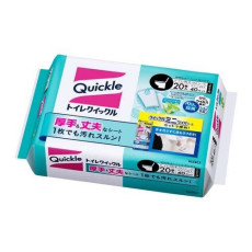 日本製 Kao 花王 Quickle 廁所除菌清潔巾 座廁消毒濕布 濕紙巾 可沖厠 補充裝 20枚 KZ