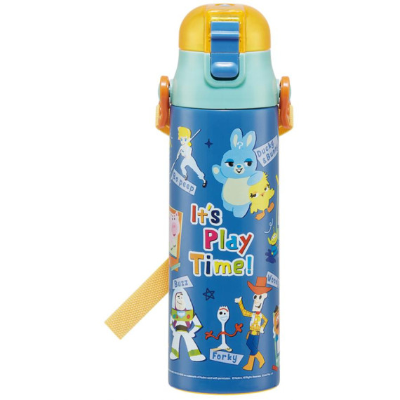 (日本製) Skater Disney 直飲式水樽 水壺 連背帶 480ml - Minions 迷你兵團