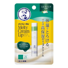 (激安低至7折) 日本製 Mentholatum 曼秀雷敦 Melty Cream 溫感高保濕潤唇膏 2.4g - 牛奶香草味 KZ