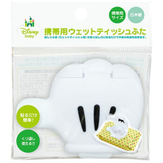 日本製 Disney Mickey 手套型 重覆黏貼 濕紙巾 可重複使用 蓋子 - Mini 版  