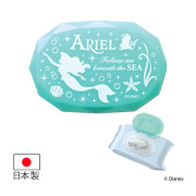 日本製 Disney Ariel 美人魚 重覆黏貼 濕紙巾蓋 / 可重複使用 蓋子