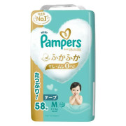 新裝 (低至$107) M 58片裝 Pampers Ichiban 中碼紙尿片 6-11kg (日版新裝) 增量裝 U