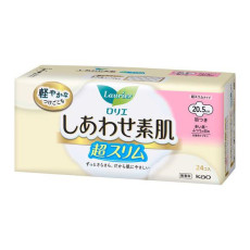 (激安7折後低至$23) Kao 花王 Laurier 樂而雅 素肌 F系列 纖薄 有翼衛生巾 日用 24枚 20.5cm 日本製 KZ